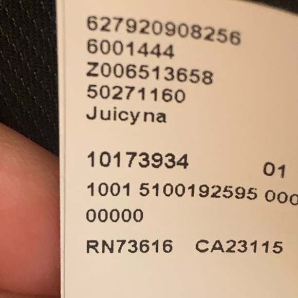 BOSS Hugo Boss women fine wool blazer black with subtle pinstripe - Picture 4 of 4